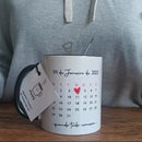 A ORIGINAL Caneca Namorados Calendario Personalizada com Foto e Data