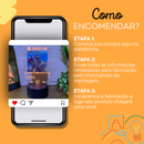 Porta Retrato Luminária Dia dos Namorados Spotify Personalizada Casal Presente LED Branco Quente