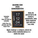 Quadro Decorativo com Data Comemorativa Relembre Data Do Namoro Casamento Feito Em MDF
