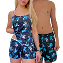 Kit Pijama Casal Feminino e Masculino Samba Canção Baby Doll Kit Namorados