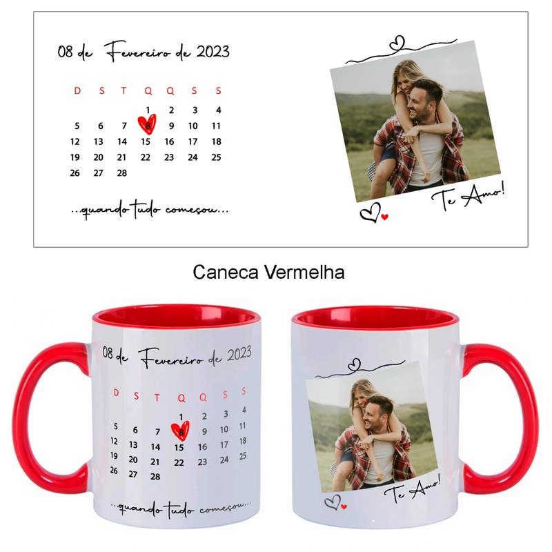 Caneca "Calendário" Personalizada