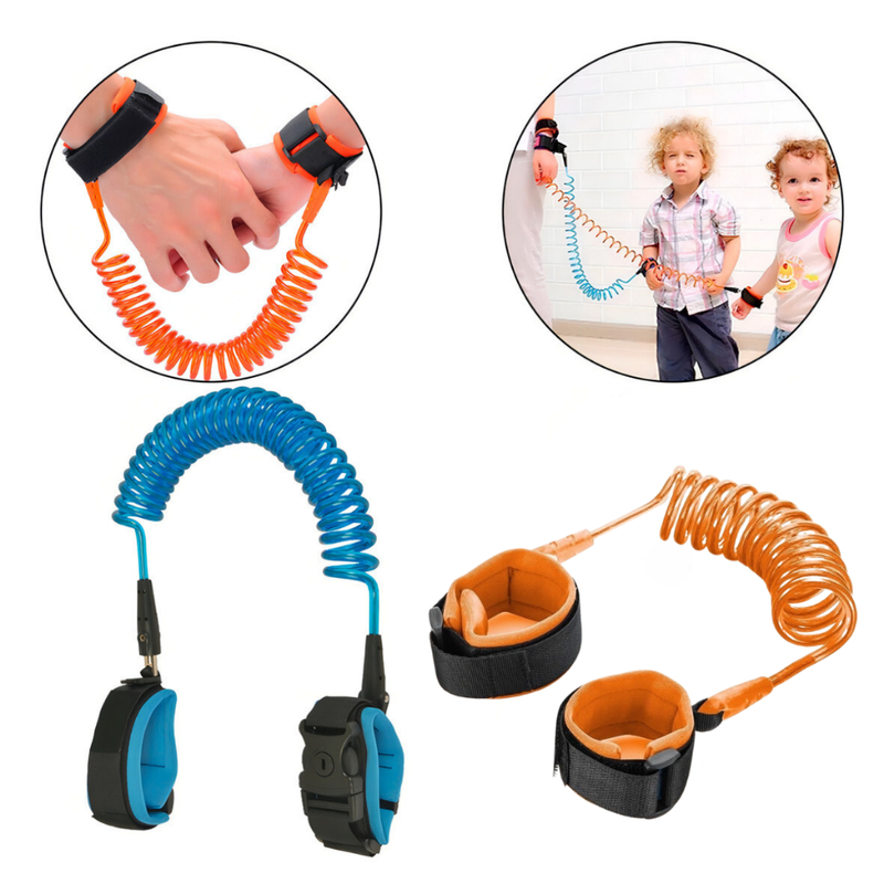 Pulseira Bracelete Guia Segurança Infantil Passeio Pais E Filhos Criança Bebê