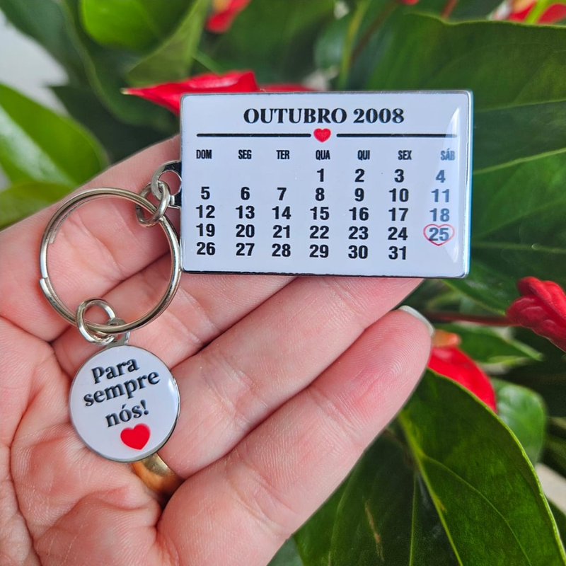 Chaveiro Personalizado em Metal e Epóxi