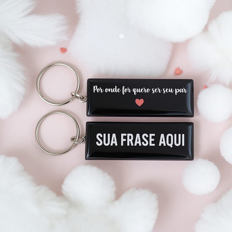 Chaveiros Personalizados para Casais Data Especial Iniciais namorados