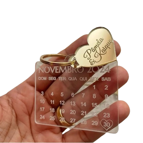 Kit com 10 Chaveiros de Acrílico Personalizados