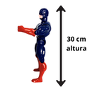 Brinquedo Infantil Kit 6 Bonecos Personagens Articuláveis 30cm Presente Dia Das Crianças Coleção Completa