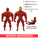 Brinquedo Infantil Kit 6 Bonecos Personagens Articuláveis 30cm Presente Dia Das Crianças Coleção Completa