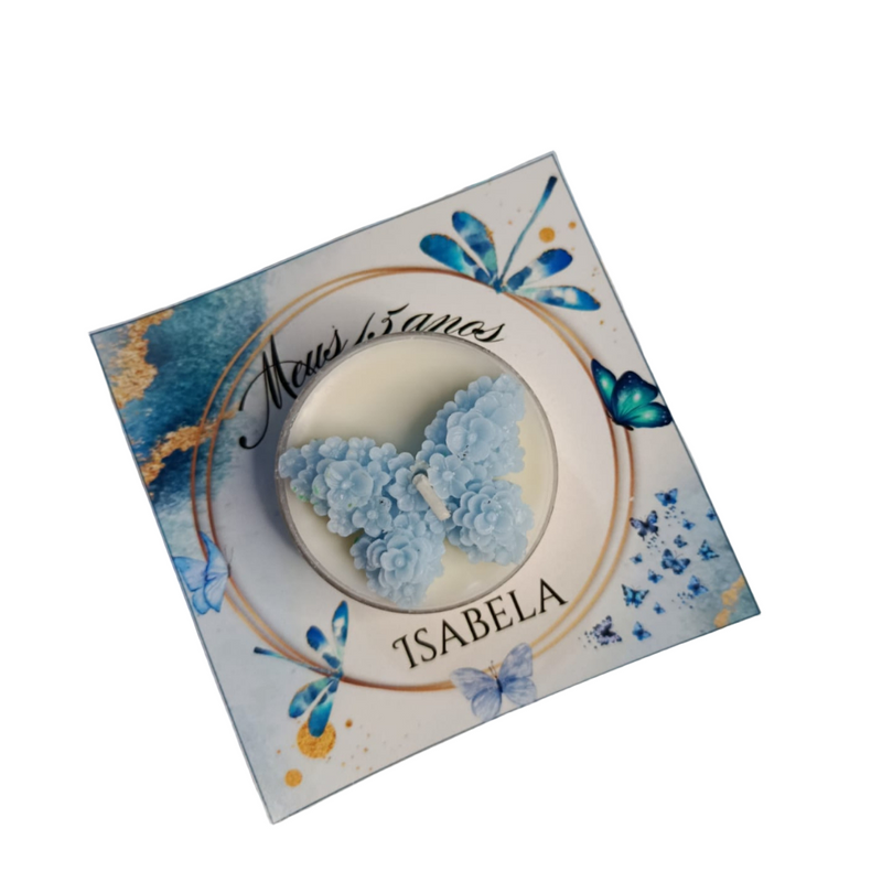 Kit 100 Velas Perfumada Personalizada 15 anos, Formatura , Visita da maternidade , Datas comemorativas