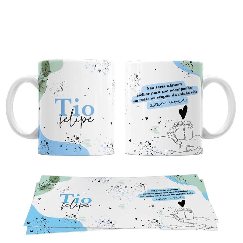 Caneca Personalizada Com Nome Para Tio