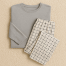 Kit Pijama Casal Namorados Inverno Meia Estação Estampa Combinando Feminino Masculino