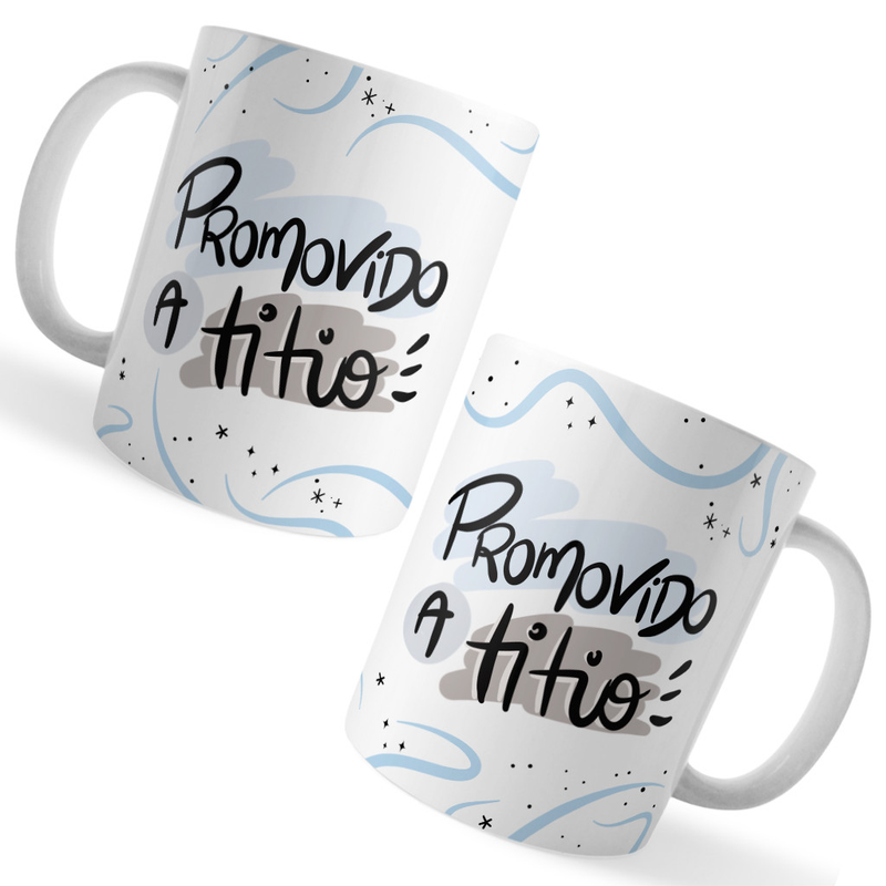 Caneca Promovido a Titio – Revelação para Tio