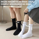 Meias Amantes De Casal Com Magnéticas Mãos Fofo Presente Natal Aniversário Dia Dos Namorados