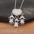 Colar de Filhos Coração Cravejado