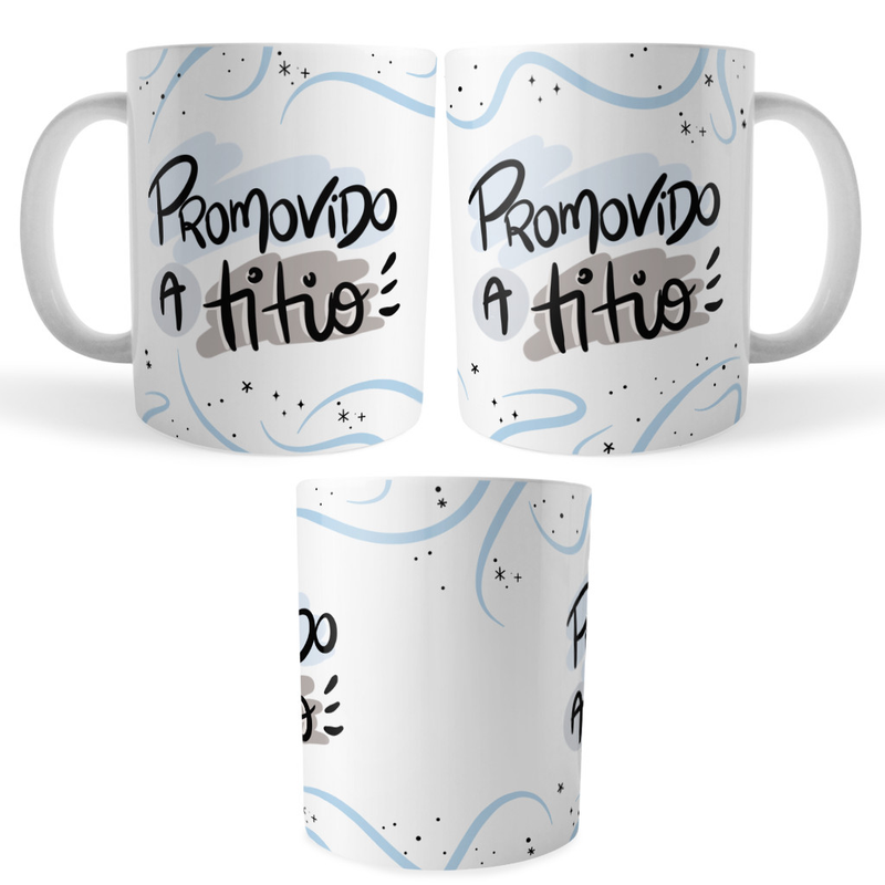 Caneca Promovido a Titio – Revelação para Tio