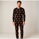 Conjunto de Pijama Estampado Personalizado para Casal