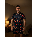 Pijama Estampado Personalizado para Casal – 1 Unidade Exclusiva em Tecido Premium